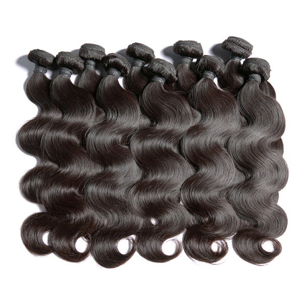 Brazilian Weave Human Hair Bundles With Closure