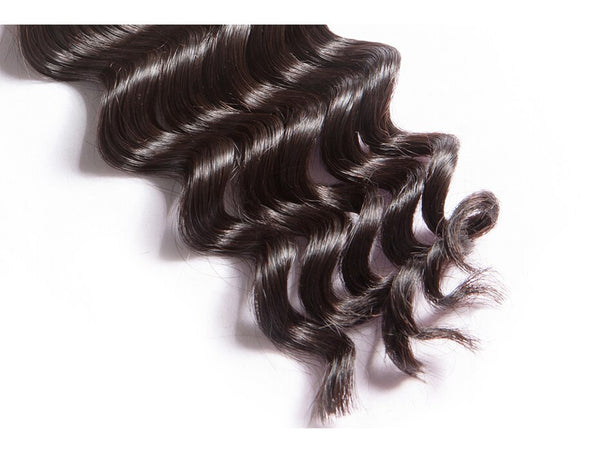 Bundles With Closure 8A Virgin Natural Wave Brazilian