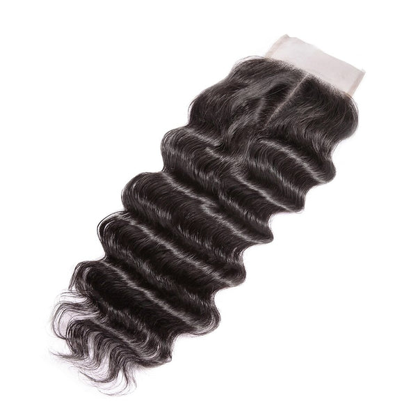 Bundles With Closure 8A Virgin Natural Wave Brazilian