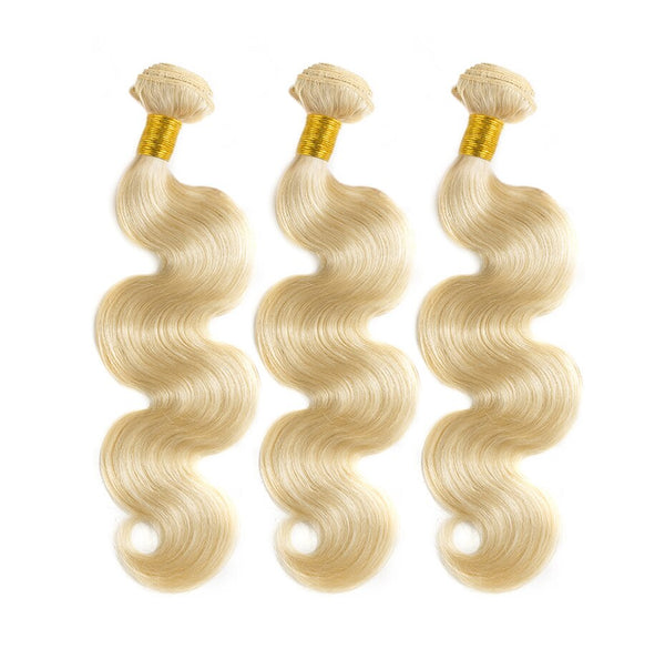 3PCS/Lot Body Wave Brazilian Virgin Hair Blonde Bundles 14"-24"