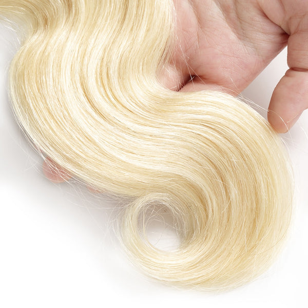 3PCS/Lot Body Wave Brazilian Virgin Hair Blonde Bundles 14"-24"