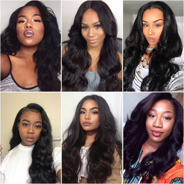 Brazilian Weave Human Hair Bundles With Closure