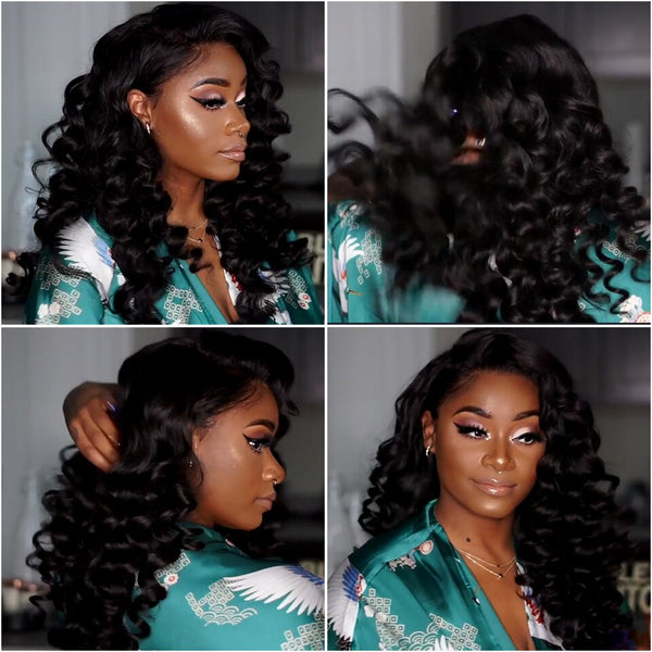 Brazilian Weave Loose Hair Bundles With Closure