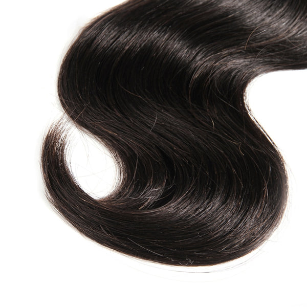 Body Wave Raw Indian Virgin Hair Bundles With Frontal