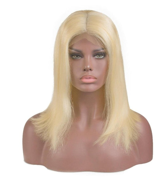 613 Short Bob Blonde Lace Front Wig Brazilian