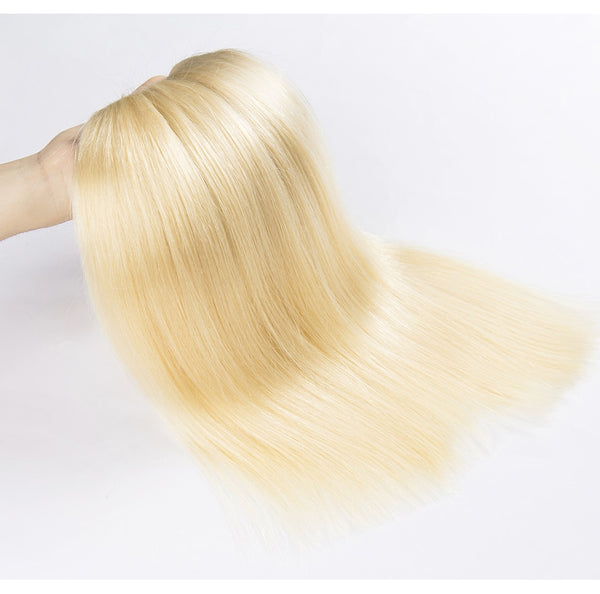 3PCS 100% Blonde Hair Brazilian Straight Weave Bundles