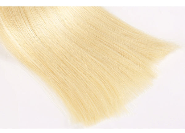 3PCS 100% Blonde Hair Brazilian Straight Weave Bundles