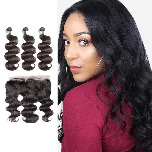 Weave Bundles Body Wave Bundles With Lace Frontal 13*4