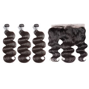 Weave Bundles Body Wave Bundles With Lace Frontal 13*4