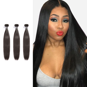 Brazilian Weave Bundles 7A Straight Human Hair Extension