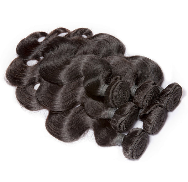 Brazilian Hair Body Wave Human Hair Bundles With Closure