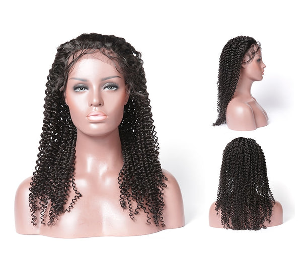 Curly Peruvian Lace Front Human Hair Wig