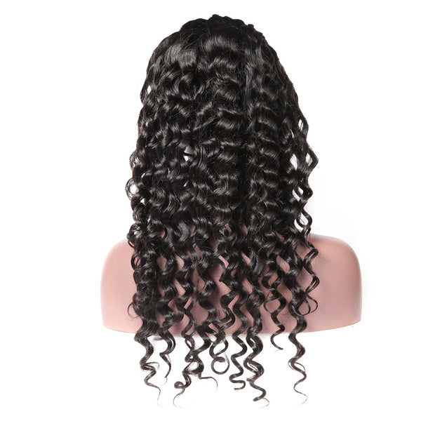 Natural Wave Peruvian Lace Front virgin Hair Wig